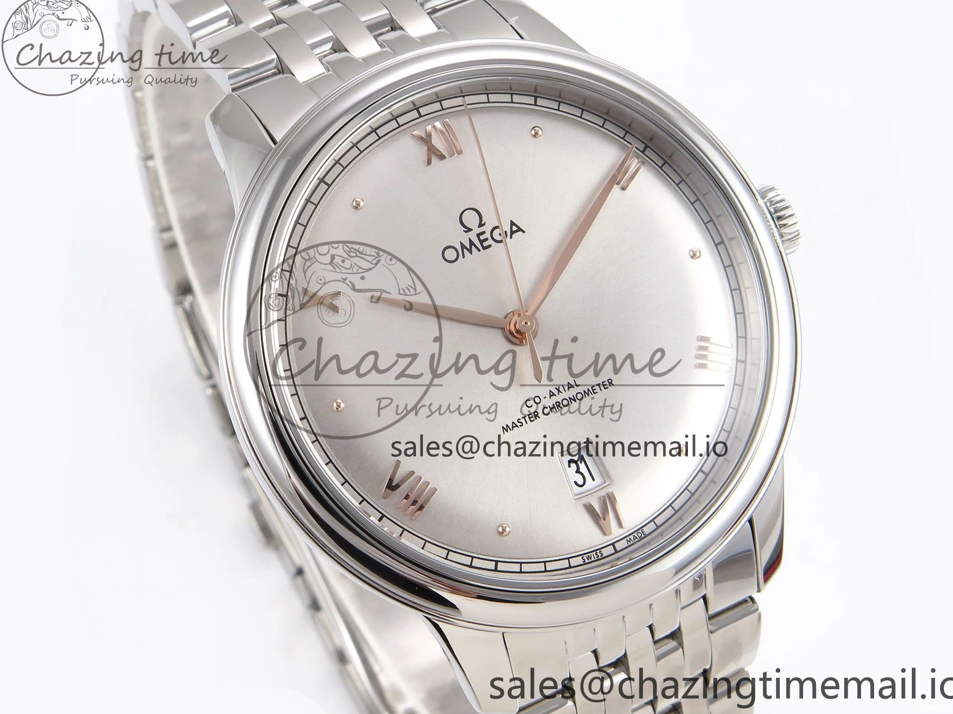 0104 De Ville Prestige SS VSF 1:1 Best Edition Gray Dial on SS Bracelet A OdorResistant 7702